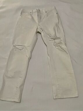 Uniqlo White Denim Jeans